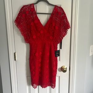 Red Lulus wedding dress